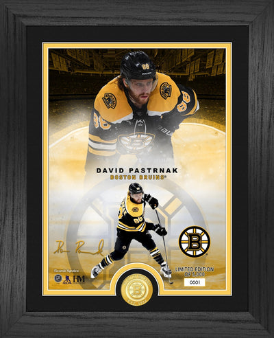 Highland Mint David Pastrnak Boston Bruins Bronze Coin Photo Mint - Limited Edition /5,000