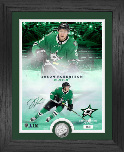 Highland Mint Dallas Stars Jason Robertson Silver Coin Photo Mint - Limited Edition /5000
