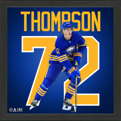 Highland Mint Buffalo Sabres Tage Thompson Impact Jersey Frame - 13x13