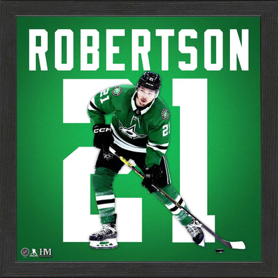 Highland Mint Jason Robertson Dallas Stars Impact Jersey Frame