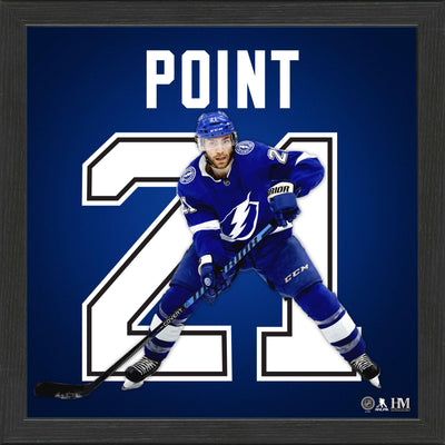 Highland Mint Brayden Point Tampa Bay Lightning Impact Jersey Frame - 13x13