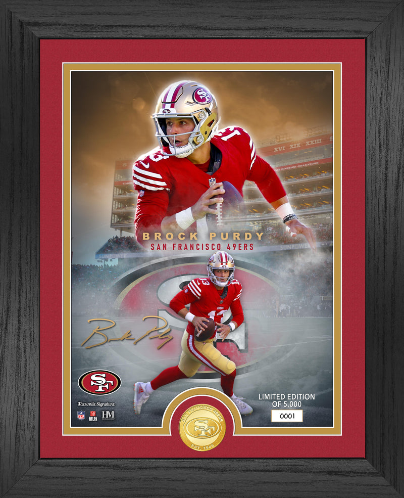 Highland Mint Brock Purdy San Francisco 49ers Bronze Coin Photo Mint - Limited Edition /5,000