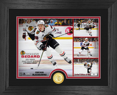 Highland Mint Connor Bedard NHL Debut Bronze Coin Photo Mint - Limited Edition /980