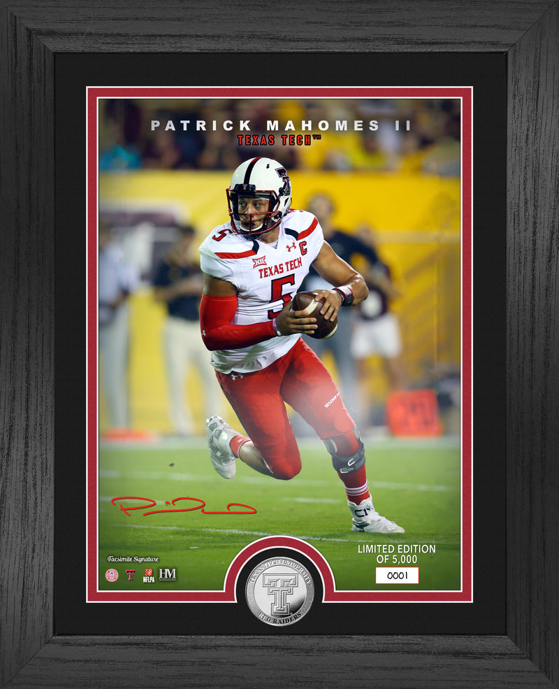 Highland Mint Patrick Mahomes Texas Tech Red Raiders Silver Coin Photo Mint - Limited Edition /5,000