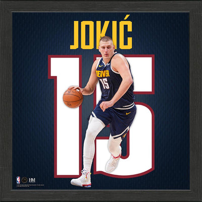 Highland Mint Nikola Jokic Denver Nuggets IMPACT Jersey Frame