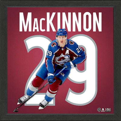 Highland Mint Nathan MacKinnon Colorado Avalanche IMPACT Jersey Frame