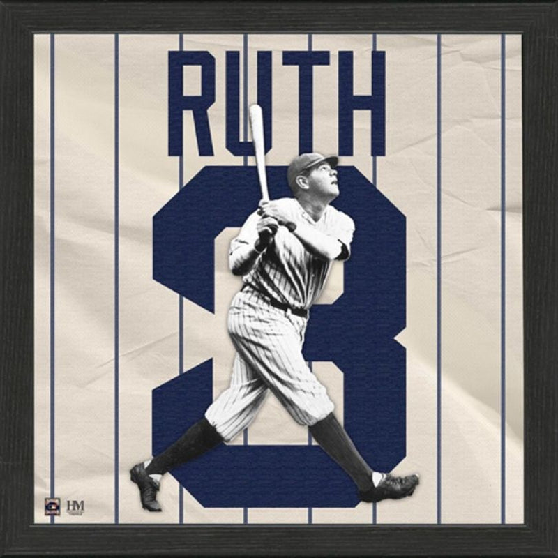 Highland Mint Babe Ruth New York Yankees Vintage IMPACT Jersey Frame