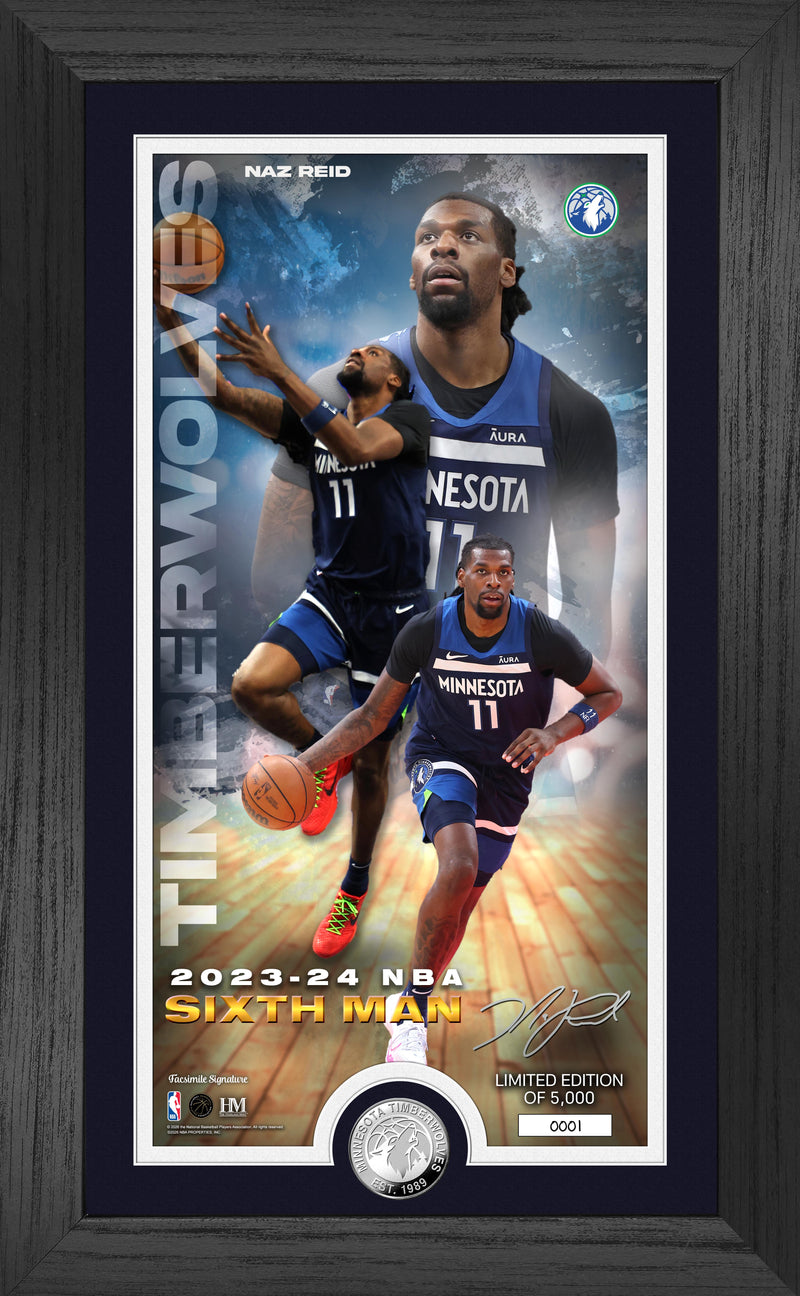 Highland Mint Naz Reid 2023-24 NBA Sixth Man Award Silver Coin Photo Mint - Limited Edition /5,000