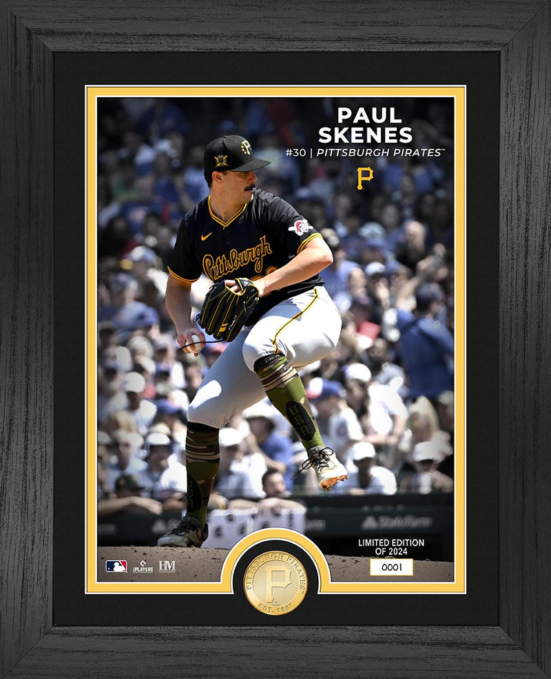 Highland Mint Paul Skenes Pittsburgh Pirates Rookie Bronze Coin Photo Mint - Limited Edition /2024