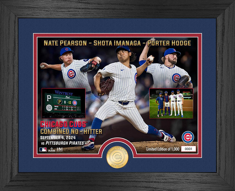 Highland Mint Shota Imanaga Cubs No Hitter Bronze Coin Photo Mint - Limited Edition /2024