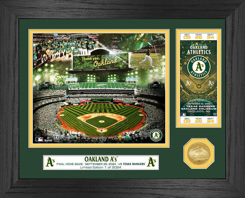 Highland Mint Oakland A's Final Home Game Bronze Coin Photo Mint - Limited Edition /2024