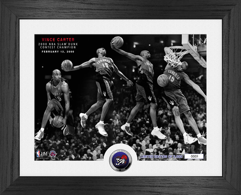 Highland Mint Vince Carter 2000 Slam Dunk Contest Silver Coin Photo Mint - Limited Edition /5,000