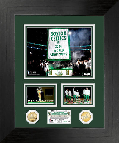 Highland Mint Boston Celtics 2024 NBA Championship Ticket Bronze Coin Marquee Photo Mint - Limited Edition /500
