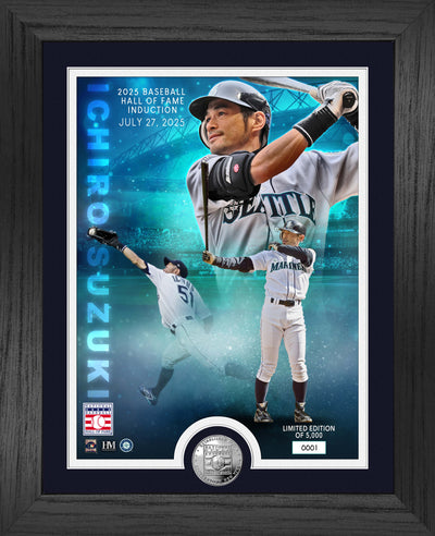 Highland Mint Ichiro Suzuki Hall of Fame Induction Silver Coin Photo Mint - Limited Edition /5,000