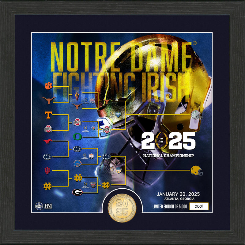Highland Mint Notre Dame Fighting Irish 2025 CFP Championship Game Bronze Coin Photo Mint - Limited Edition /5,000