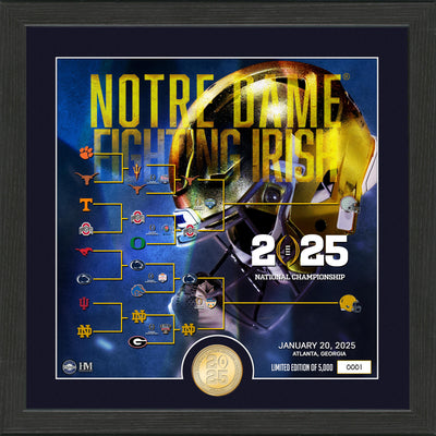 Highland Mint Notre Dame Fighting Irish 2025 CFP Championship Game Bronze Coin Photo Mint - Limited Edition /5,000