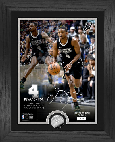 Highland Mint De'Aaron Fox San Antonio Spurs Silver Coin Photo Mint - Limited Edition /2025