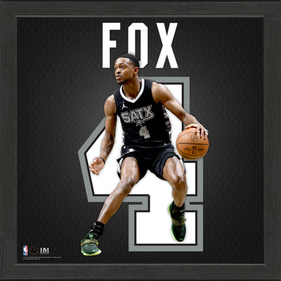 Highland Mint De'Aaron Fox San Antonio Spurs Impact Jersey Frame - Limited Edition /5,000