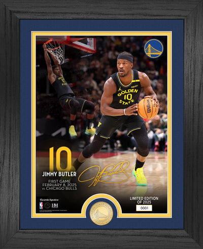 Highland Mint Jimmy Butler Golden State Warriors Bronze Coin Photo Mint - Limited Edition /2025