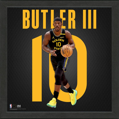 Highland Mint Jimmy Butler Golden State Warriors Impact Jersey Frame - Limited Edition /5,000