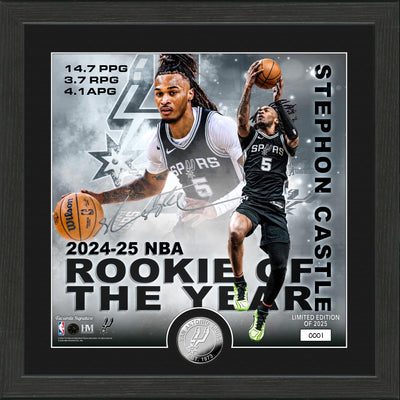Highland Mint Stephon Castle 2025 NBA Rookie of the Year Silver Coin Photo Mint - Limited Edition /2,025