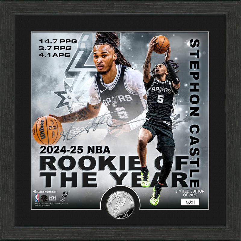 Highland Mint Stephon Castle 2025 NBA Rookie of the Year Silver Coin Photo Mint - Limited Edition /2,025