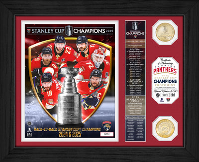 Highland Mint Florida Panthers 2025 Stanley Cup Champions Bronze Coin Photo Mint - Limited Edition /5,000