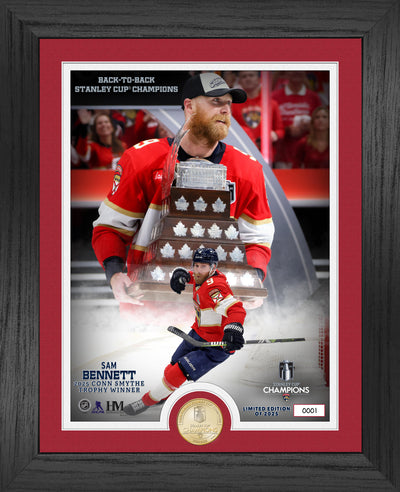 Highland Mint Florida Panthers Sam Bennett Conn Smythe Trophy Winner Bronze Coin Photo Mint - Limited Edition /2,025