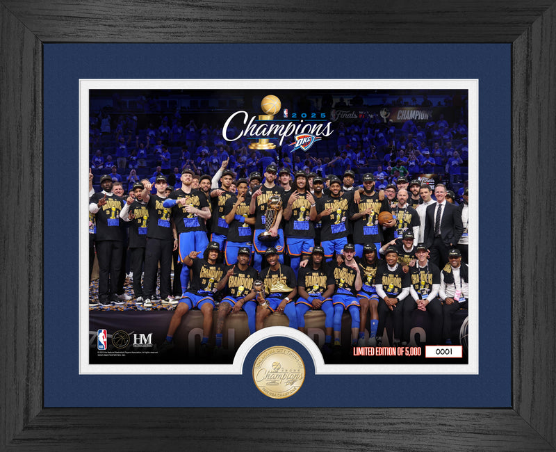 Highland Mint Oklahoma City Thunder 2025 NBA Champions Bronze Coin Photo Mint - Limited Edition /5,000