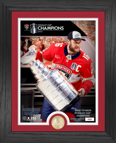 Highland Mint Florida Panthers Aleksander Barkov 2025 Stanley Cup Bronze Coin Photo Mint - Limited Edition /2,025