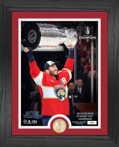 Highland Mint Florida Panthers Matthew Tkachuk 2025 Stanley Cup Bronze Coin Photo Mint - Limited Edition /2,025