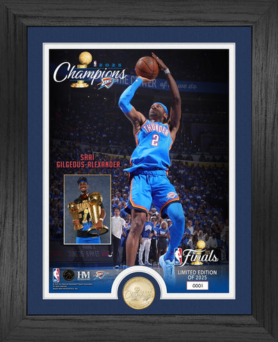 Highland Mint Shai Gilgeous-Alexander 2025 NBA Championship Trophy Bronze Coin Photo Mint - Limited Edition /2,025
