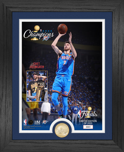 Highland Mint Chet Holmgren 2025 NBA Championship Bronze Coin Photo Mint - Limited Edition /2,025