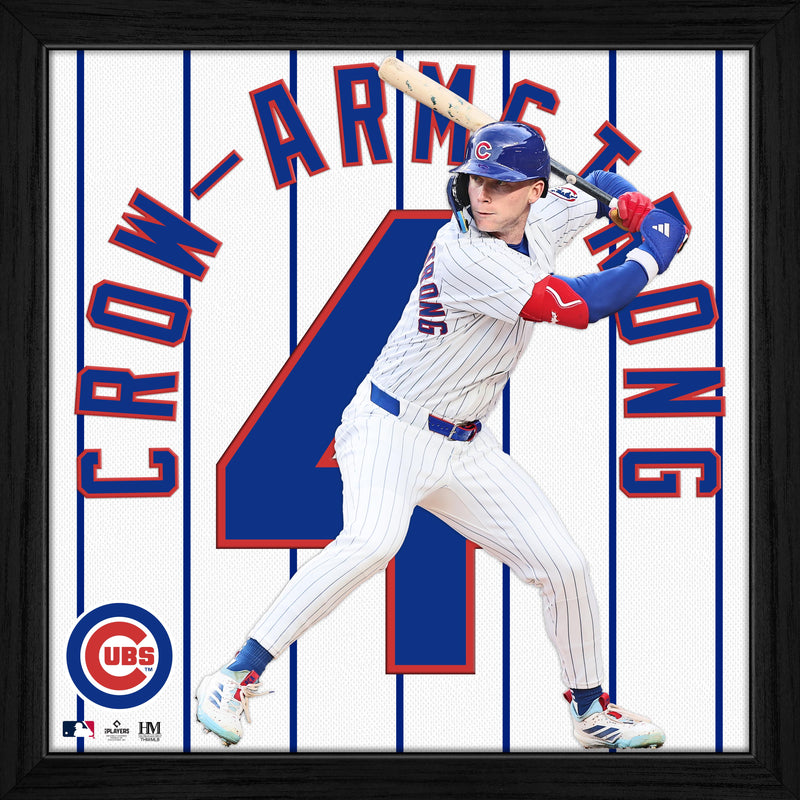 Highland Mint Pete Crow-Armstrong Chicago Cubs Impact Jersey Frame