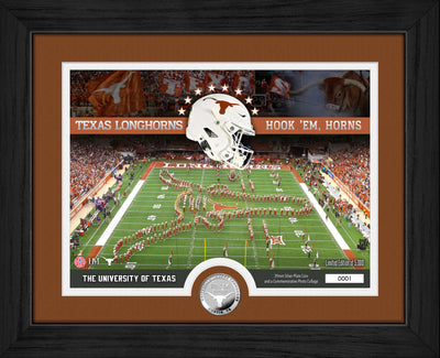 Highland Mint University of Texas Longhorns 4x National Football Champions Silver Coin Photo Mint - Limited Edition /5,0