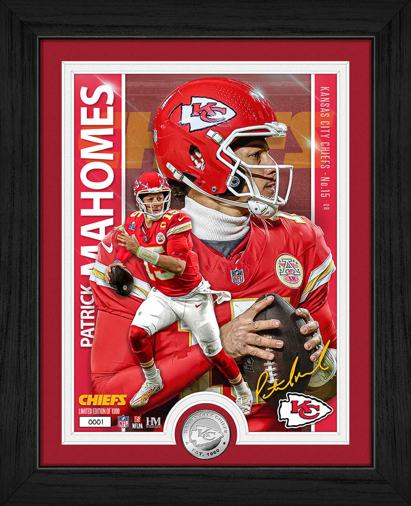 Highland Mint Patrick Mahomes Kansas City Chiefs Silver Coin Photo Mint - Limited Edition /1,000