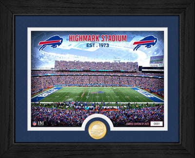 Highland Mint Buffalo Bills Farewell To Highmark Stadium Bronze Coin Photo Mint - Limited Edition /2,025