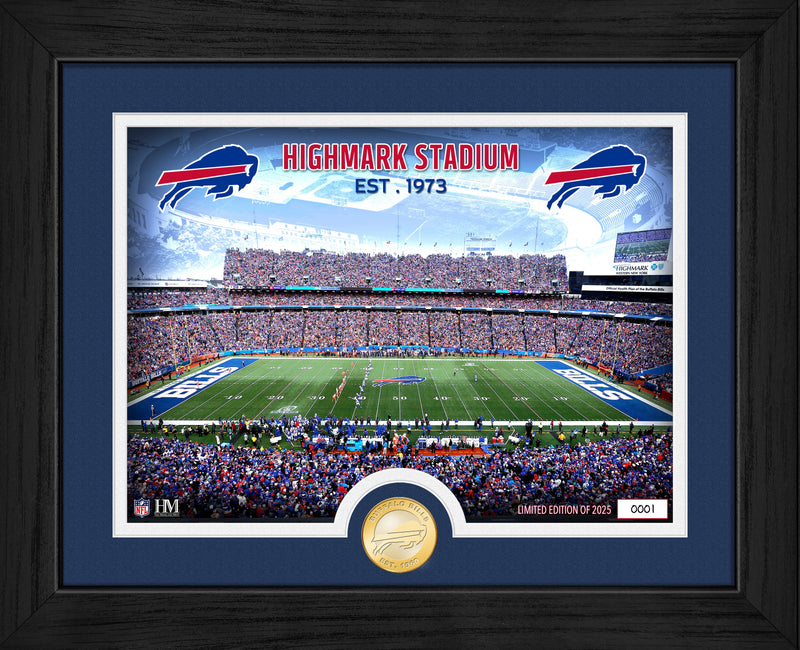 Highland Mint Buffalo Bills Farewell To Highmark Stadium Bronze Coin Photo Mint - Limited Edition /2,025