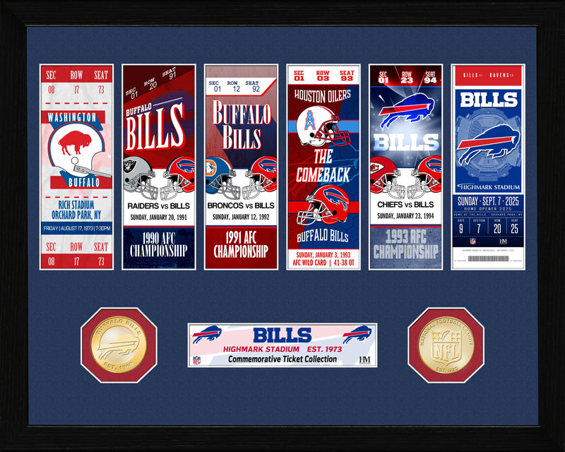 Highland Mint Buffalo Bills Farewell to Highmark Stadium Ticket Collection Photo Mint
