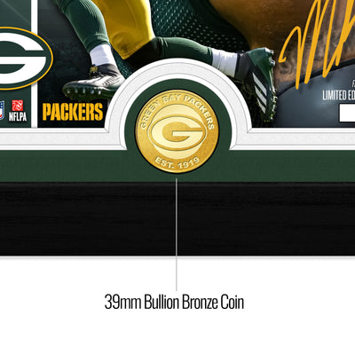 Highland Mint Micah Parsons Green Bay Packers Bronze Coin Photo Mint - Limited Edition /1,000