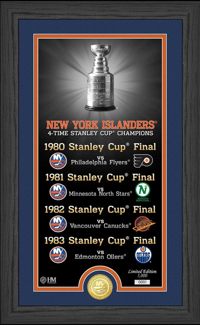 Highland Mint New York Islanders Legacy Supreme Bronze Coin Panoramic Photo Mint - Limited Edition /5,000