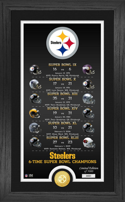 Highland Mint Pittsburgh Steelers Legacy Bronze Coin Photo Mint - Limited Edition /5,000