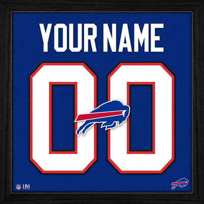 Highland Mint Buffalo Bills Personalized Impact Jersey Frame - 13" x 13"