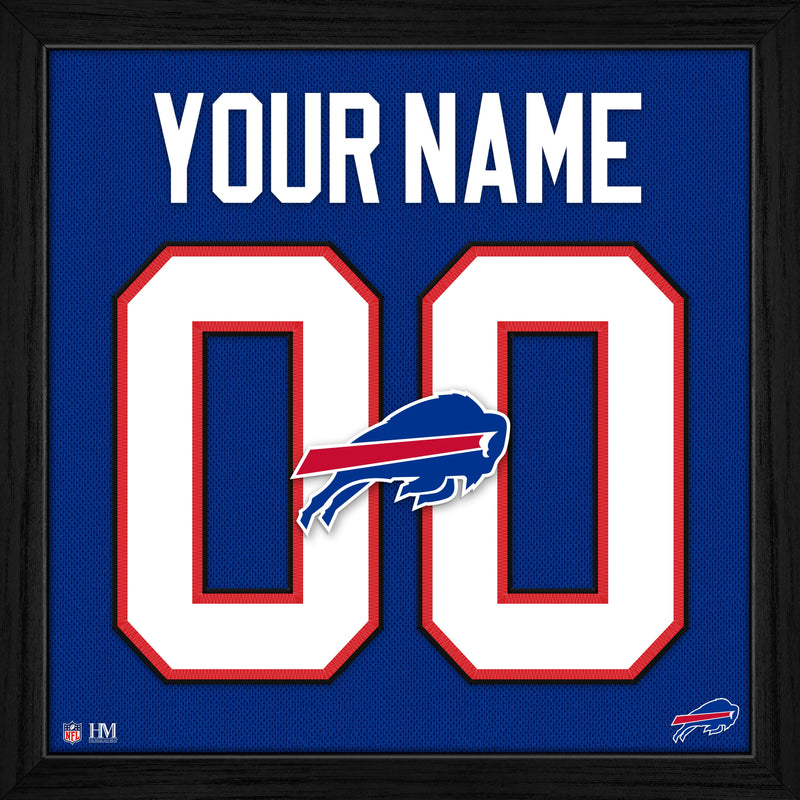 Highland Mint Buffalo Bills Personalized Impact Jersey Frame - 13" x 13"