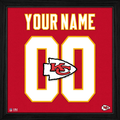 Highland Mint Kansas City Chiefs Personalized Impact Jersey Frame