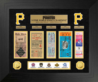 Highland Mint Pittsburgh Pirates World Series Deluxe Gold Coin & Ticket Collection - Limited Edition /1000