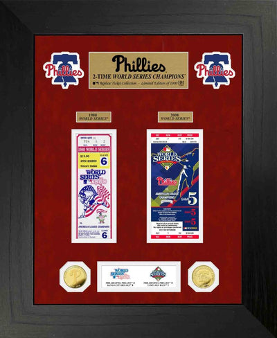 Highland Mint Philadelphia Phillies World Series Deluxe Gold Coin & Ticket Collection - Limited Edition /1000
