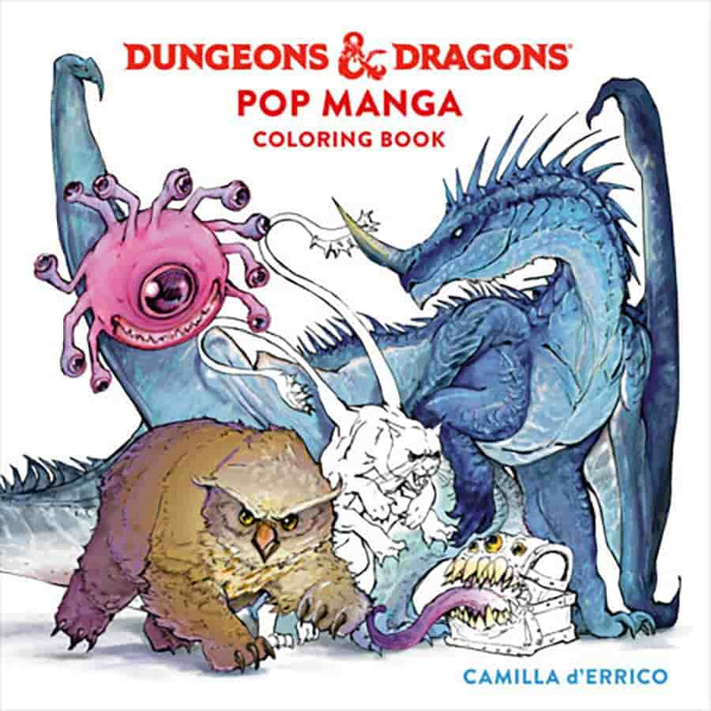 Dungeons & Dragons Pop Manga Coloring Book by Camilla d'Errico