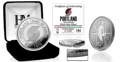 Highland Mint Portland Trail Blazers Silver Coin - Limited Edition /5,000
