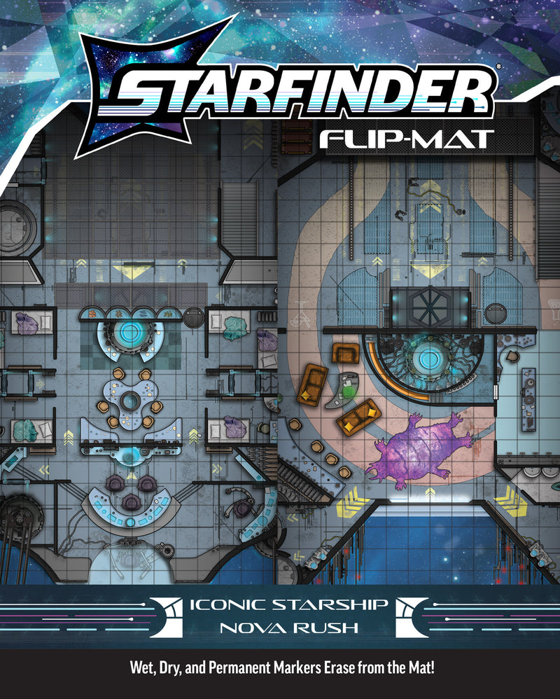 Paizo Starfinder 2E Flip-Mat - Iconic Starship Nova Rush